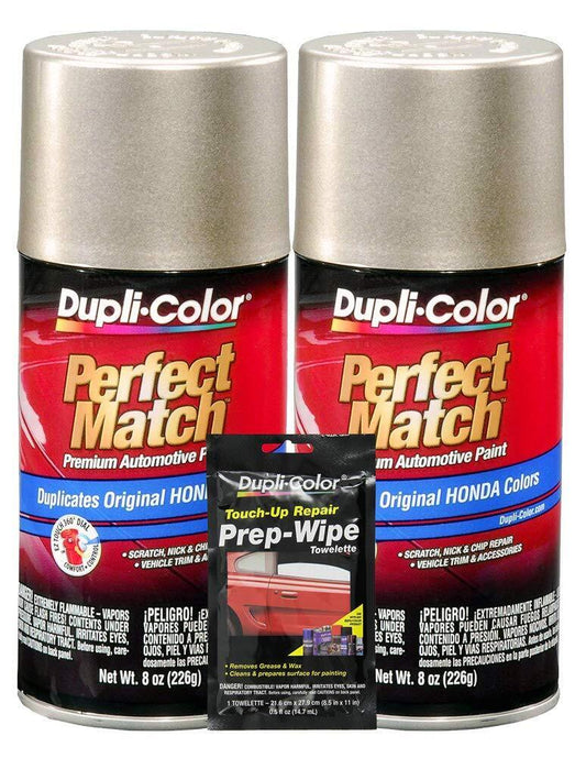 Dupli-Color Naples Gold Exact-Match Automotive Paint - 8 oz, Bundles Prep Wipe