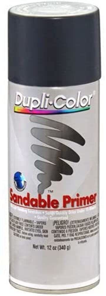 Dupli-Color Sand Able Primer Gray 12 Oz. Aerosol - Lot of 6