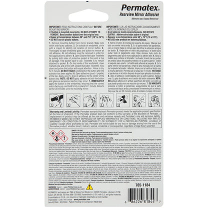 Permatex 81844-12PK Professional Strength Rearview Mirror Adhesive