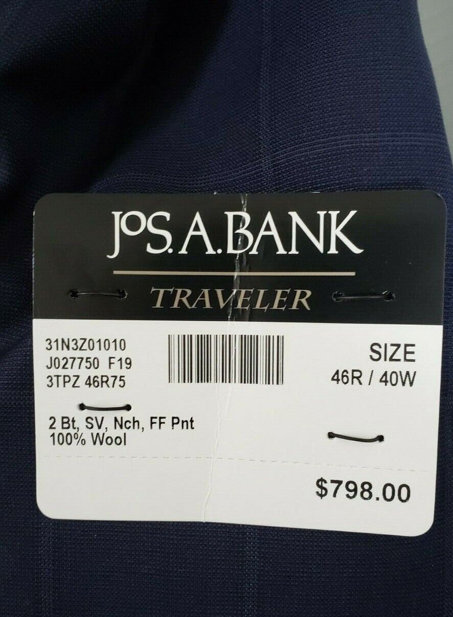 Traveler Collection Tailored Fit Windowpane Suit #3TPZ