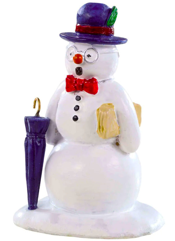 LEMAX #92781 VAIL VILLAGE FIGURINE: DAPPER & DEBONAIR SNOWMAN - RETIRED