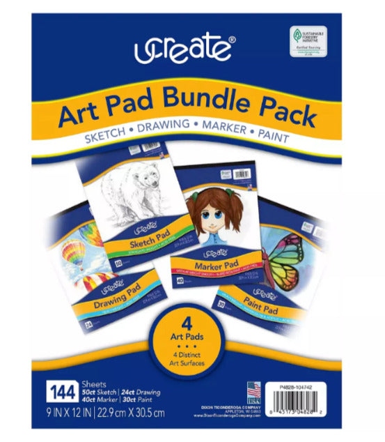 Pacon Ucreate 4-Pc. Art Pad Bundle