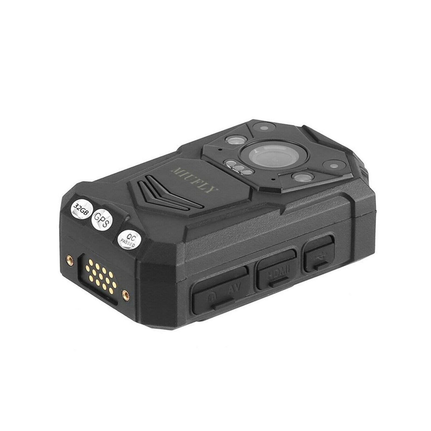 MIUFLY 1296P HD Waterproof Police Body Camera with 2 Inch Display, Night Visi...