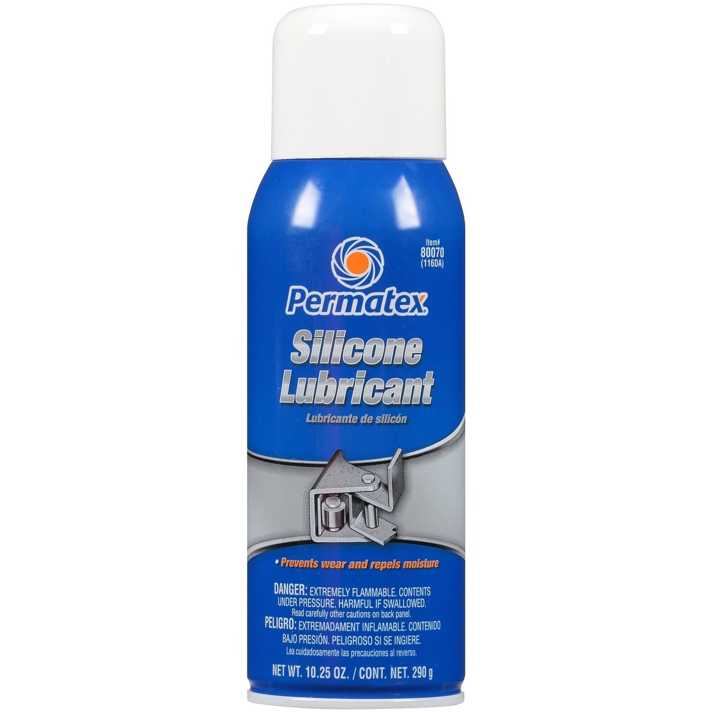 Permatex 80070 Silicone Spray Lubricant, 10.25 oz. net Aerosol Can