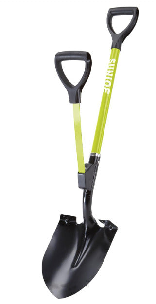 Shovelution (SJ-SHLV06) Strain-Reducing Utility Round-Point Shovel,9" Steel Head