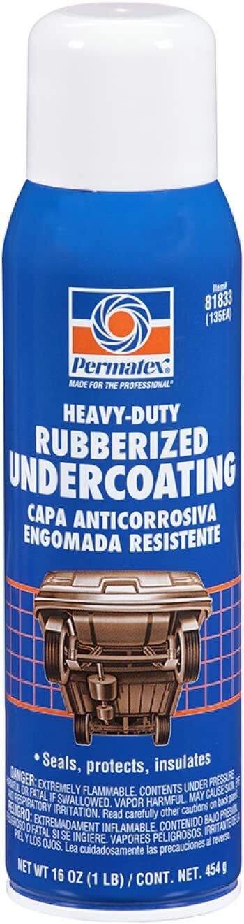 Permatex 81833 Heavy Duty Rubberized Undercoating, 16 oz. net Aerosol Can