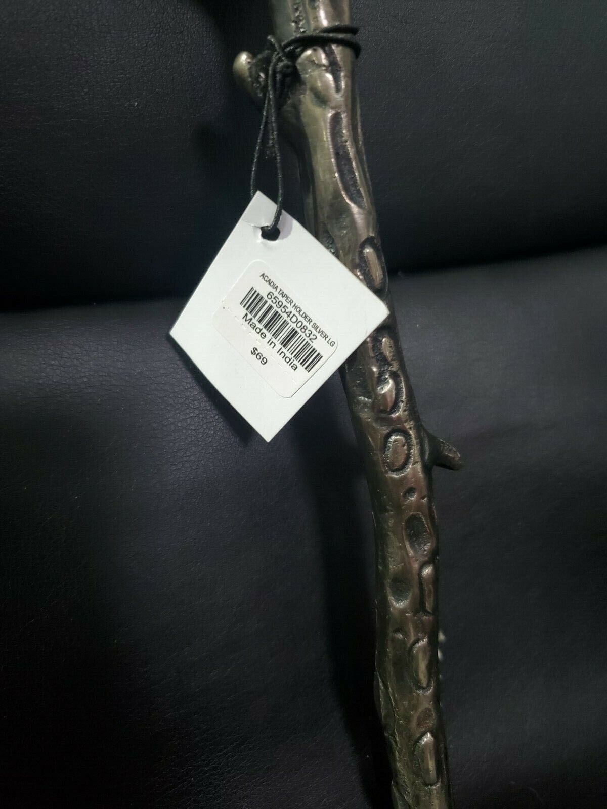 Acadia Taper Holder Silver LG