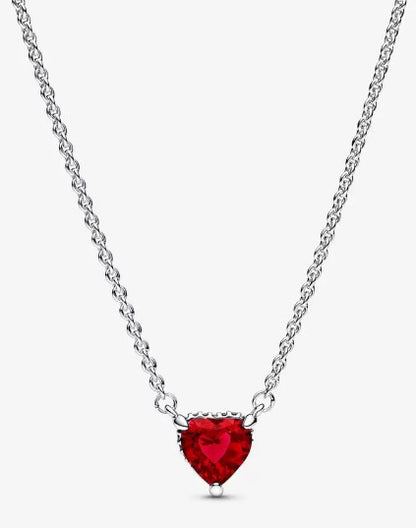 AUTHENTIC PANDORA Sparkling Heart Halo Pendant Collier Necklace (392542C01-45)