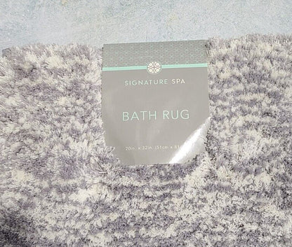 Signature Spa Grove Grey Bath Rug 20in. x 32 in.