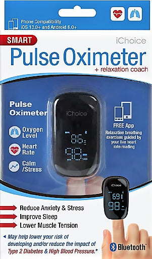 iChoice Smart Pulse Oximeter + Relaxation Coach (OX200)