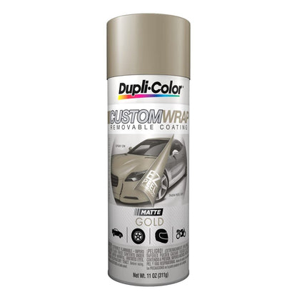 Dupli-Color ECWRC8330 Custom Wrap Removable Metallic Coating, Gold, 11 oz.