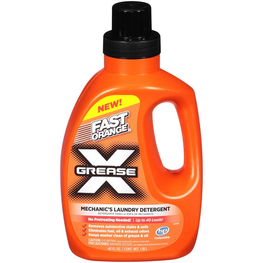 Fast Orange 22340 Grease X Mechanics Laundry Detergent For Oil, Grease, Automot