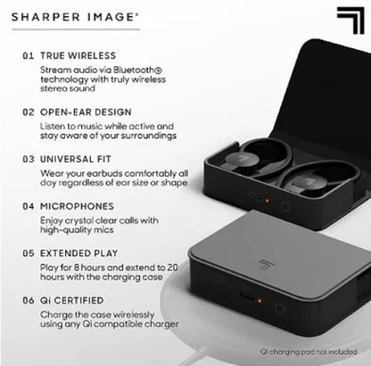 Sharper Image Soundhaven Sport True Wireless Earbuds & Charging Case (1015791)