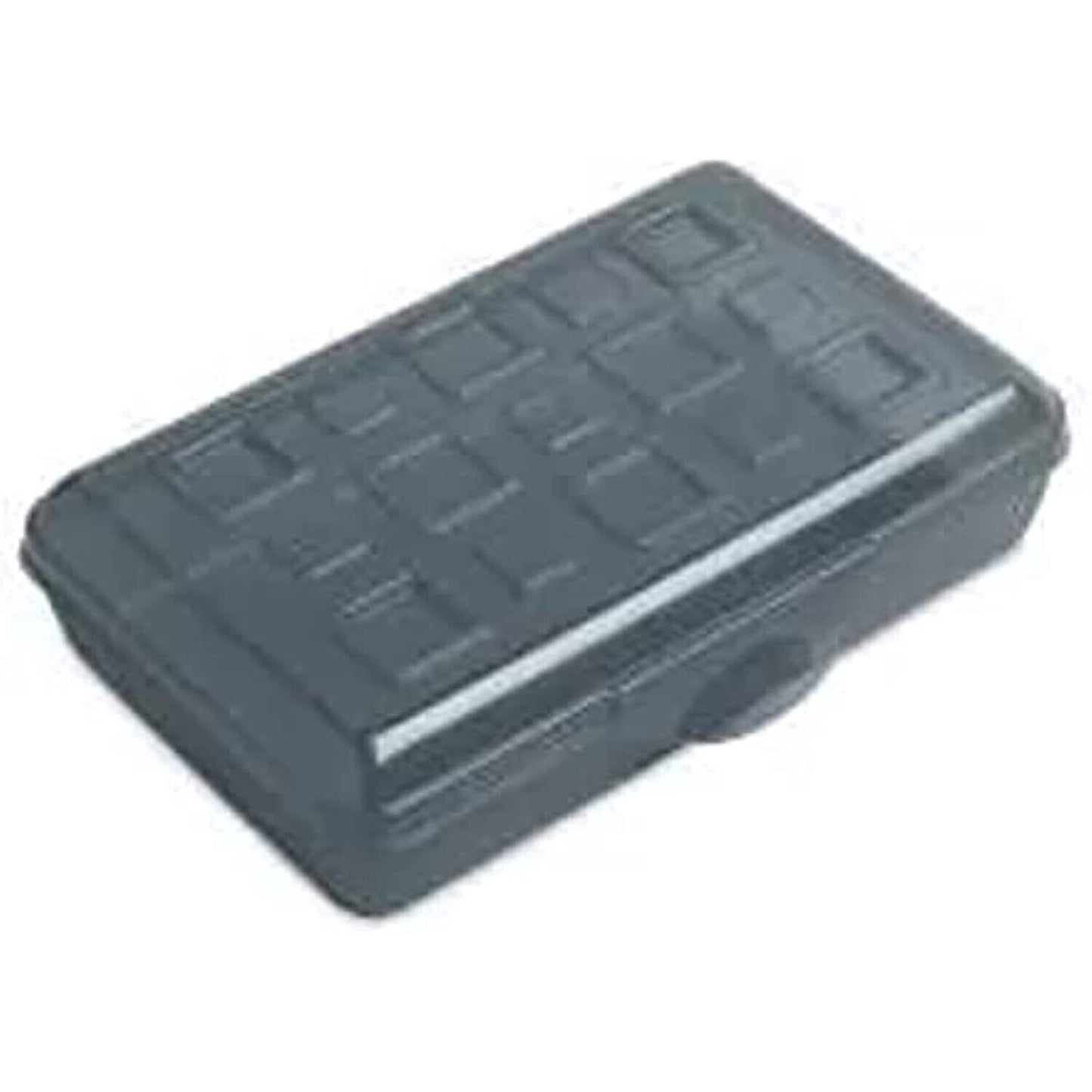 Sterilite Pencil Box with Splash Tint Lid Gray Flannel Tint Color Pen Box