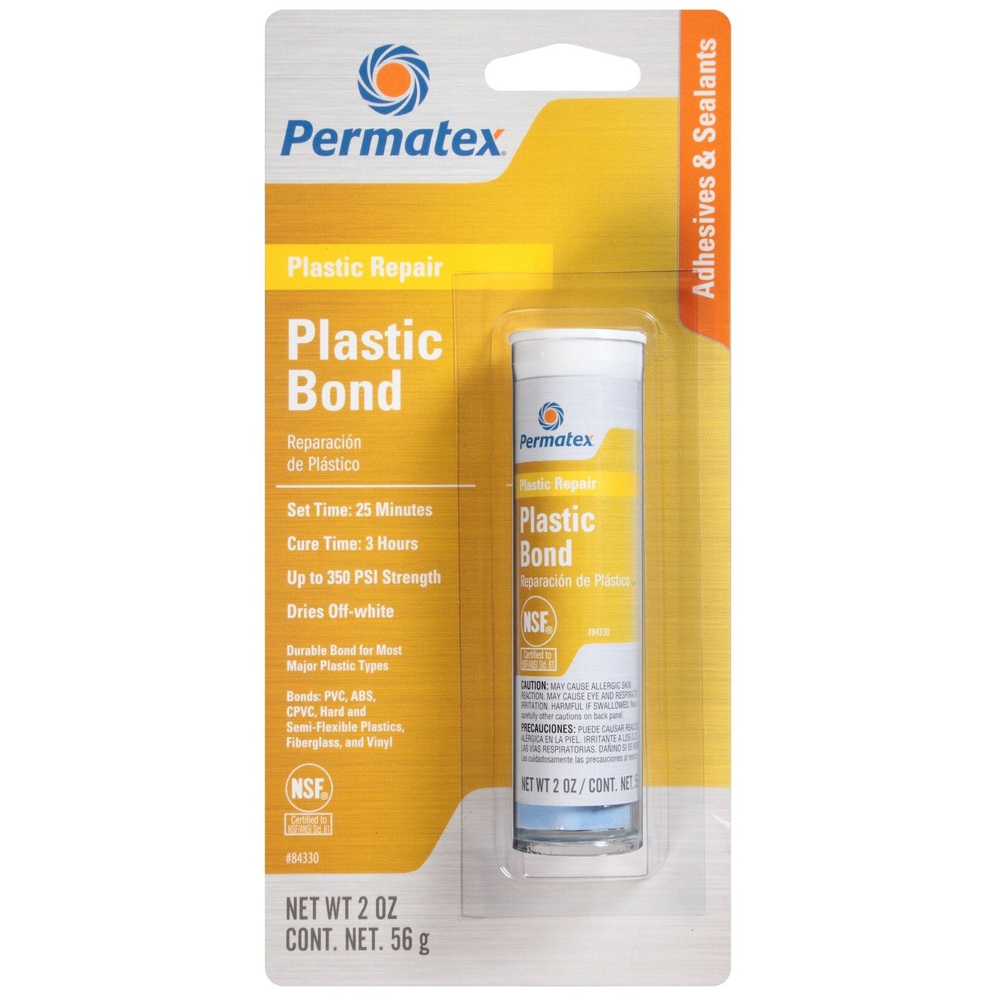 Permatex 84330 Plastic Bond Epoxy Stick - 2 oz.