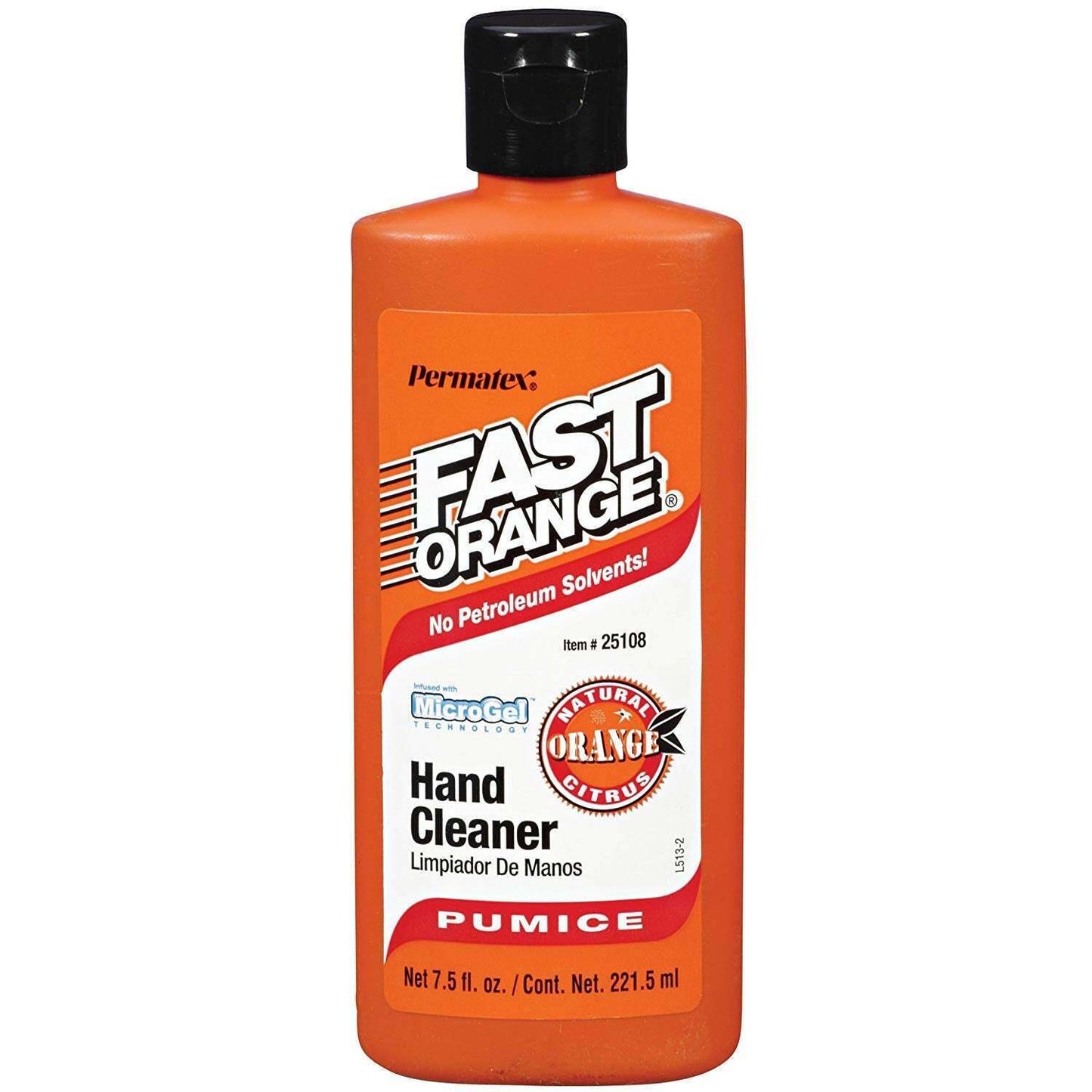 Permatex Fast Orange Fine Pumice Lotion Hand Cleaner - 7.5 Fluid Ounce (2 Pack)