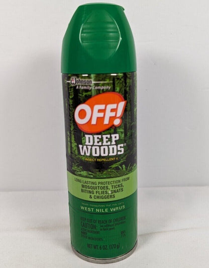 OFF! Deep Woods Insect Repellent V 6 oz Spray For Mosquitos, Ticks, Flies, Gnats