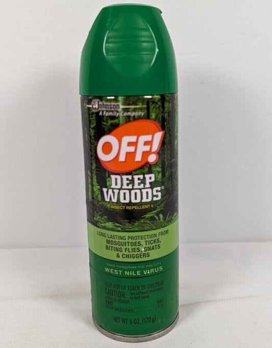 OFF! Deep Woods Insect Repellent V 6 oz Spray For Mosquitos, Ticks, Flies, Gnats