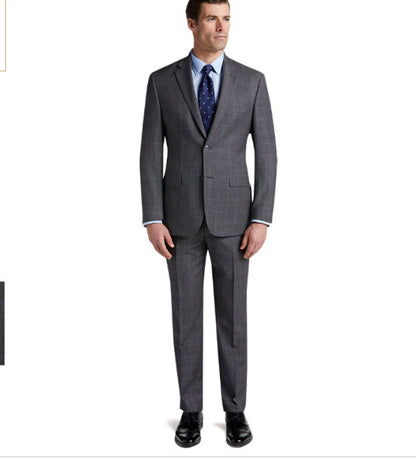 Traveler Collection Tailored Fit Windowpane Suit  #3RY3