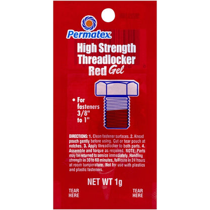 Permatex 27010-6PK High Strength Threadlocker Red Gel Twist, 10 g (Pack of 6)