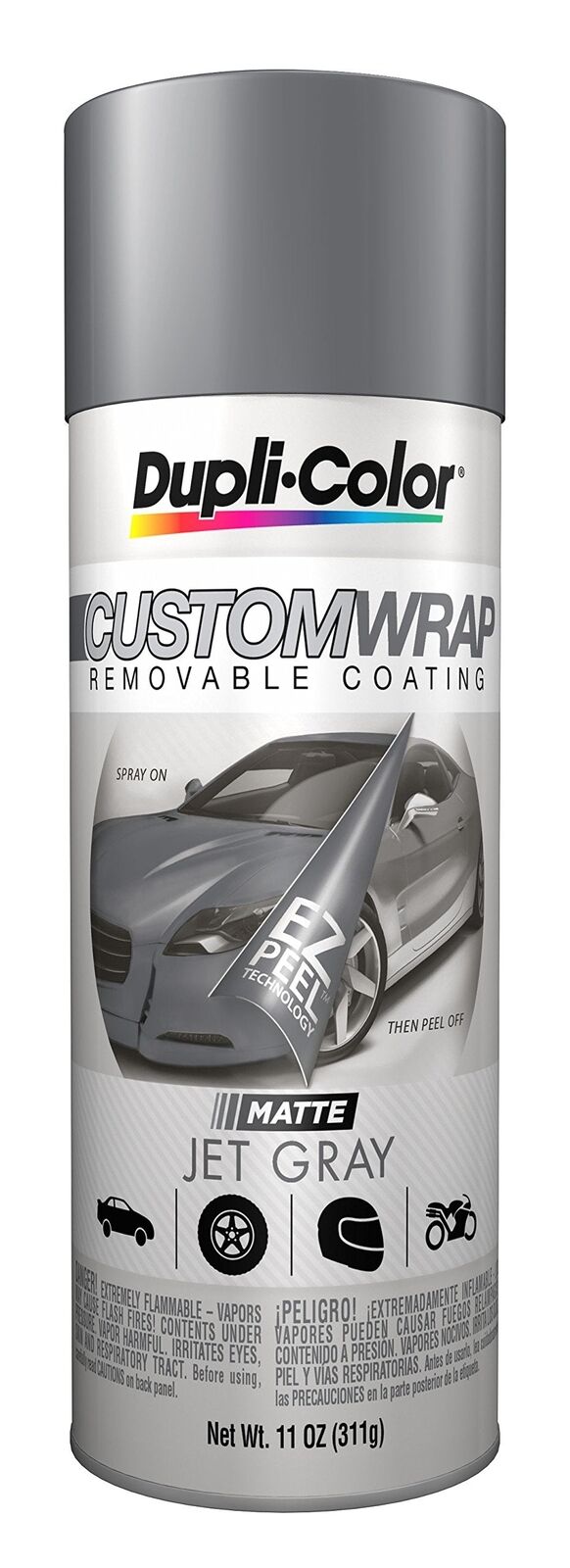 Dupli-Color ECWRC7997-6PK Jet Black Custom Wrap Removable Coating - 11 fl. oz,