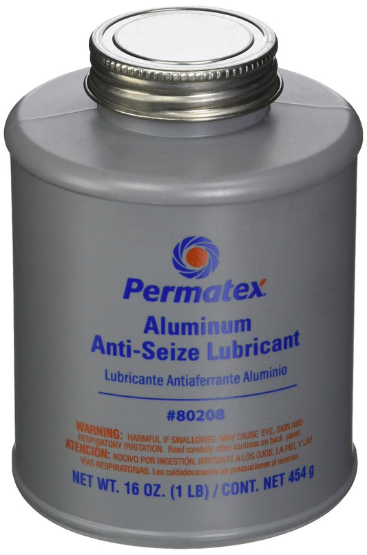 Permatex 80208-12PK Anti-Seize Lubricant with Brush Top Bottle - 16 oz., (Pack