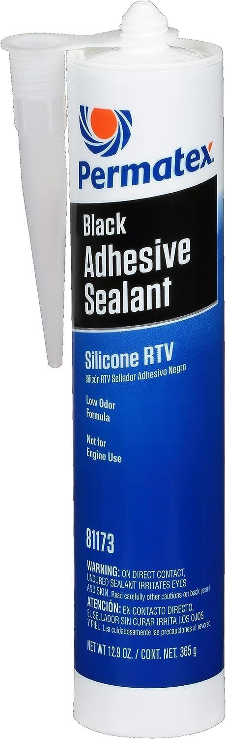 Permatex 81173 Black Silicone Adhesive Sealant