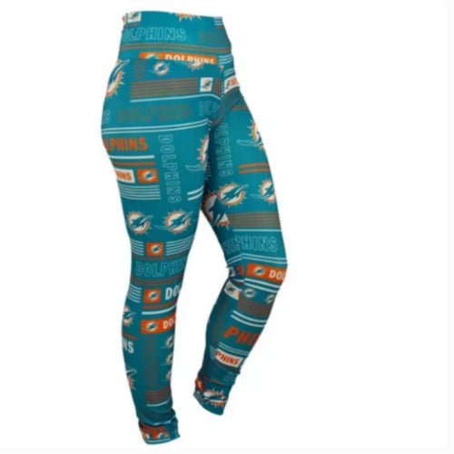 NFL Women's Team Column Leggings, Miami Dolphins, XL