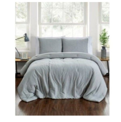 Pem America Jersey 2 Piece Twin/Twin XL Comforter Set, Gray