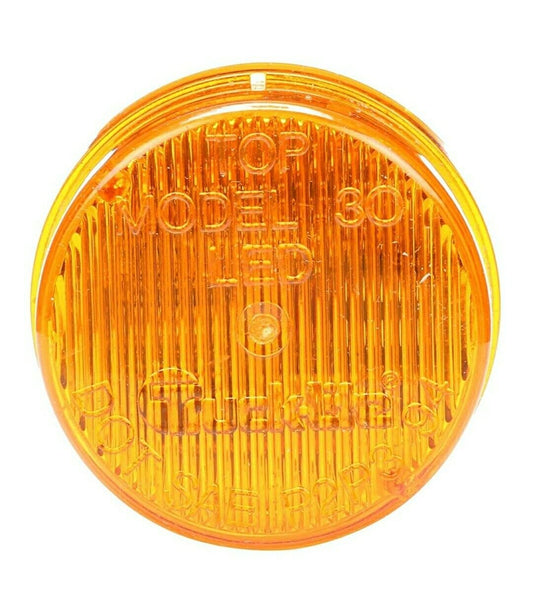 30286Y Self-Flashing LED Strobe Light (3 Diode, Round Yellow, 12V)