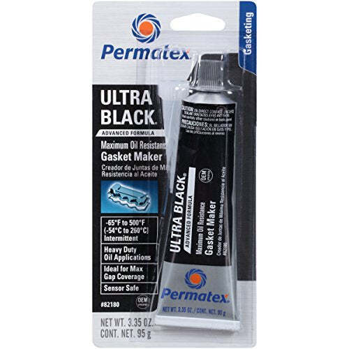 Permatex 82180-12PK Ultra Black Maximum Oil Resistance RTV Silicone Gasket Make