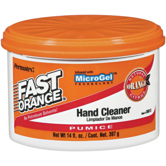 Permatex 35013 Fast Orange Pumice Cream Hand Cleaner, 14 oz.