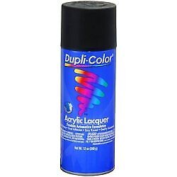 Dupli-Color Dal1607 Flat Black General Purpose Acrylic Lacquer - 12 oz