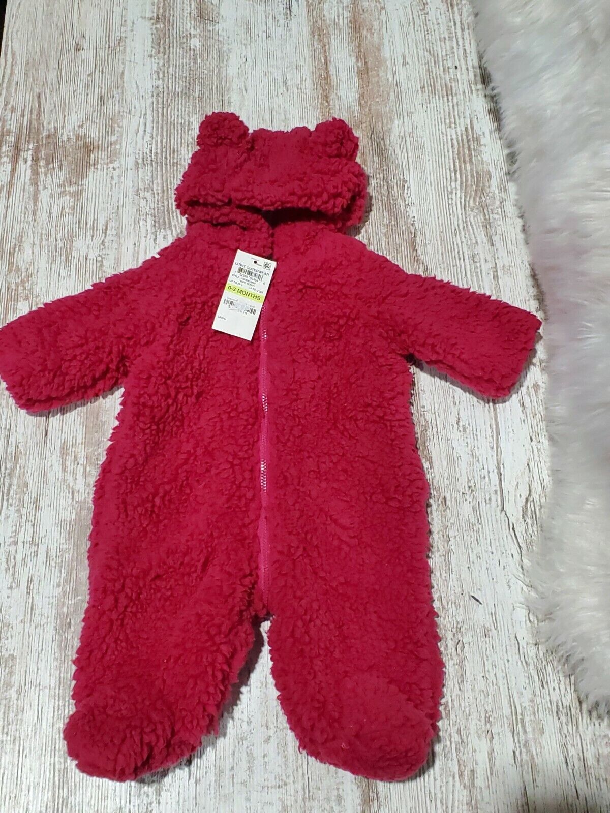 First Impressions Baby Girl Outerwear, Ripe Berry,0-3 MO.