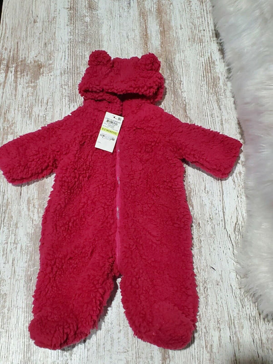First Impressions Baby Girl Outerwear, Ripe Berry,0-3 MO.