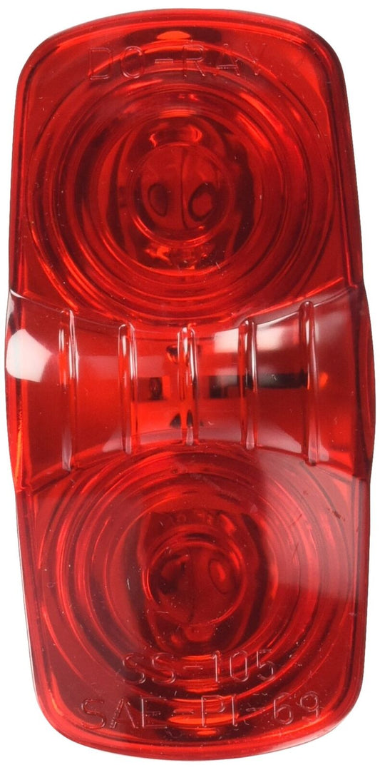 Truck-Lite 1211 Red Marker Clearance Light (For Trucks/Trailers, Two Bulb Repla