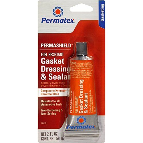 Permatex 85420 2 Pack 2 oz. PermaShield Fuel Resistant Gasket Dressing and Flan