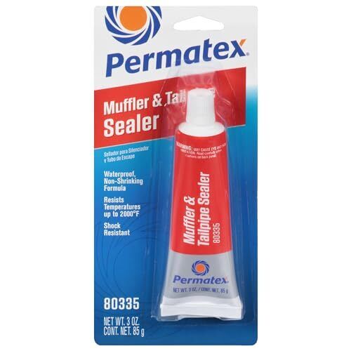 Permatex 80335 Muffler and Tailpipe Sealer, 3 oz., Plastic, 1 Count (Pack of 1)