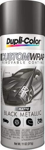 Duplicolor CWRC830 Custom Wrap Matte Black Metallic