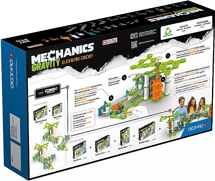 GEOMAG Mechanics Gravity: Elevator Circuit, 207 Pieces