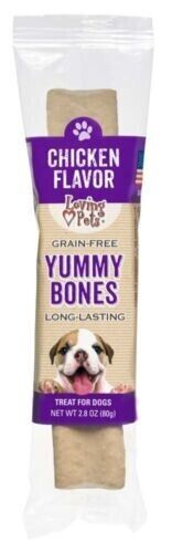 Loving Pets Yummy Bone Chicken Flavor Filled Dog Treat Wrapped 1ea/2.8 oz