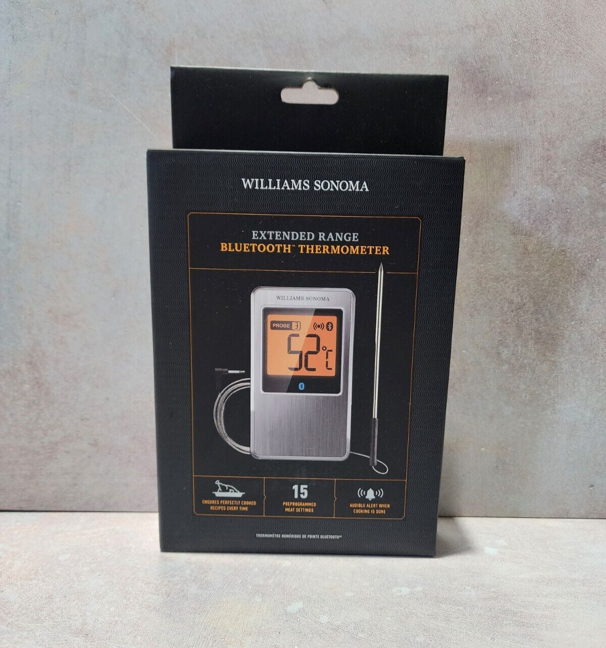 Williams-Sonoma extended range Bluetooth thermometer