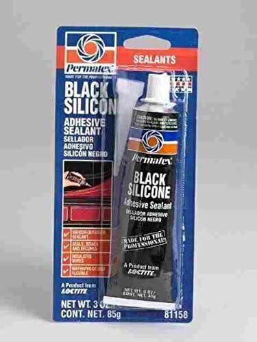 Permatex 81158 3 Oz Black Silicone Adhesive Sealant