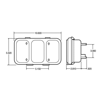 Truck-Lite Super 45 Rubber Housed Module 45742