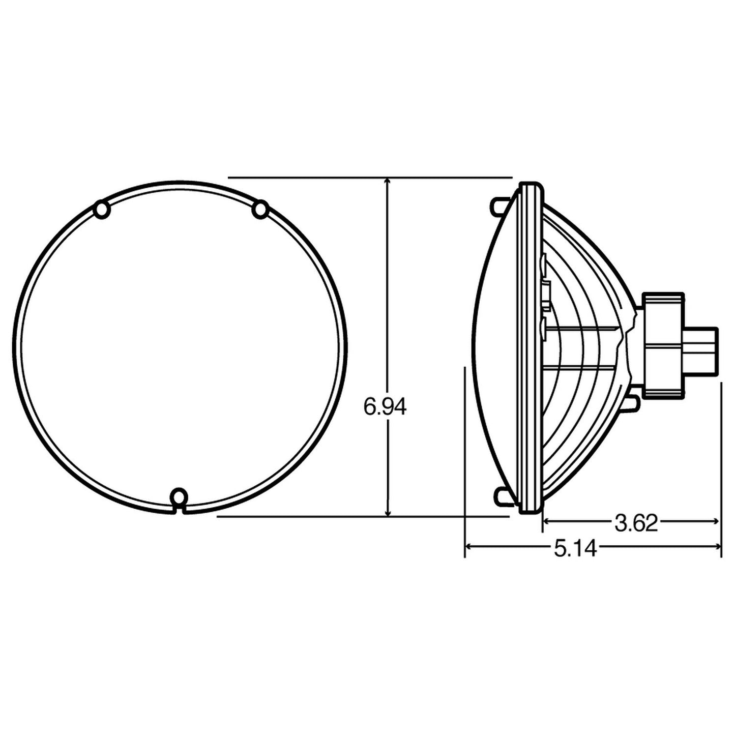 Truck-Lite 27004 Headlamp