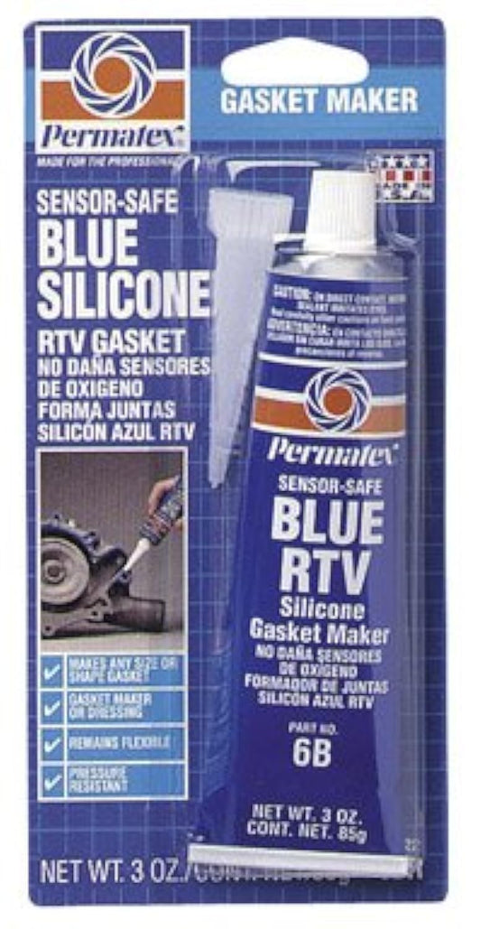 Permatex 80022 3 Oz Sensor-Safe Blue RTV Silicone Gasket Maker4