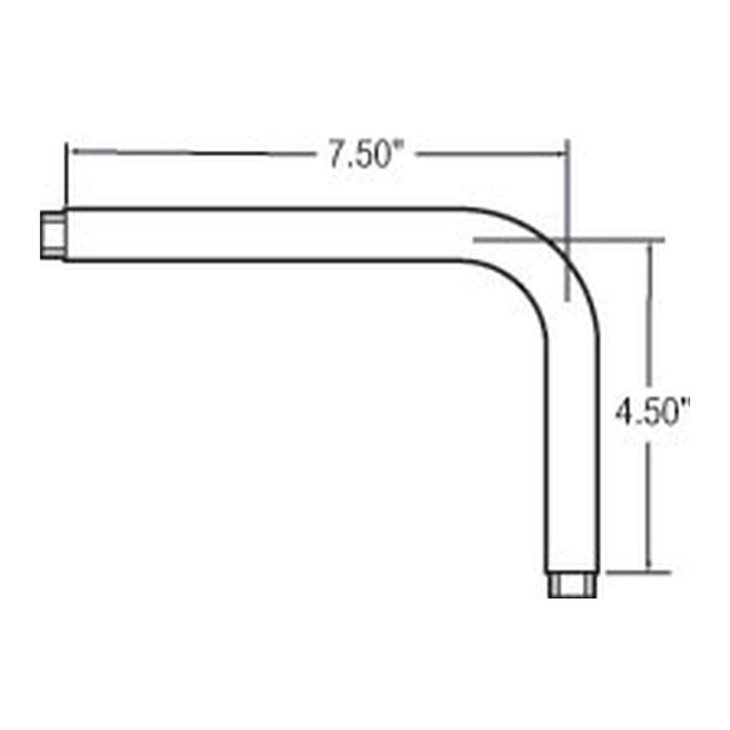 Truck-Lite Offset Eblow Extension for Tripod Mirror 97748