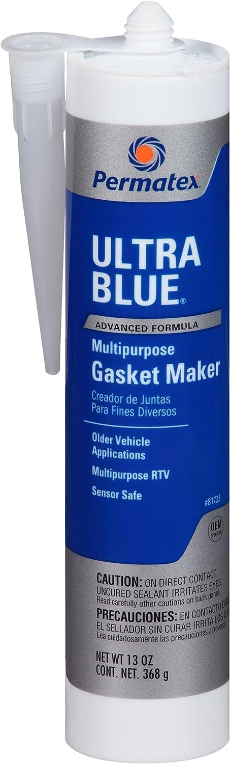 Permatex 81725 Blue Ultra Series RTV Silicone Gasket Maker, 13 oz. Cartridge (Pack of 12)