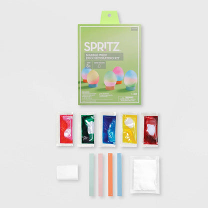 Deluxe Easter Egg Decorating Kit - Fun Festive Family DIY Family Activity (Marble Whip)