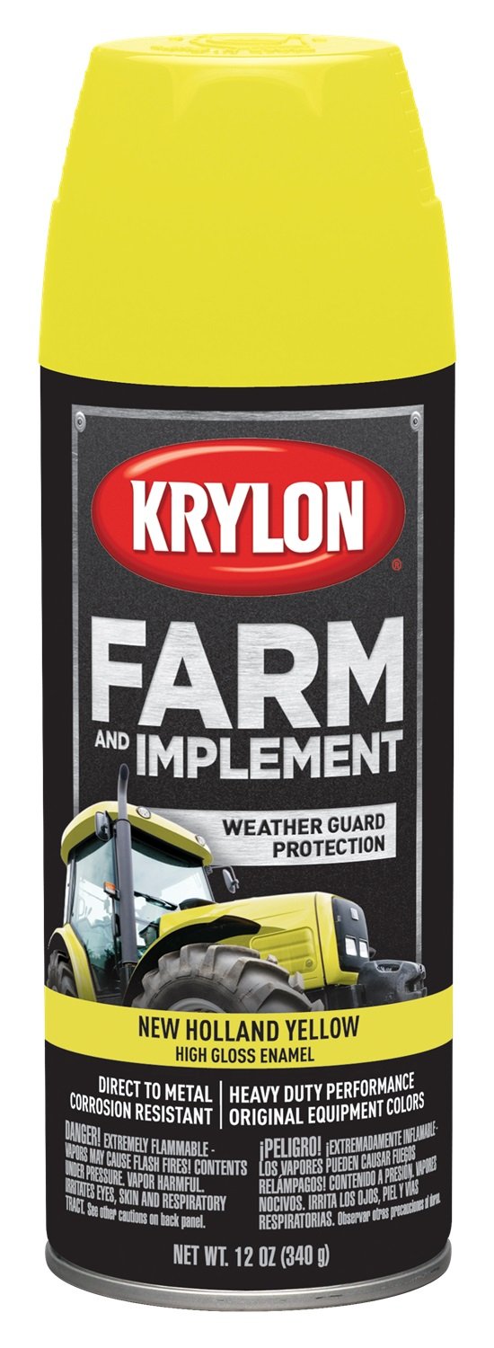 Krylon Farm & Implement Paint Aerosol New Holland Yellow (NH Yellow)